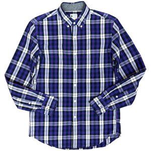 Men's J. CREW "Shirtings Washed Tartan" Plaid Shirt |‎ Size S